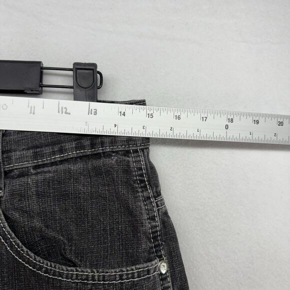 Vintage Southpole Jeans Fits 30x30 Black Faded Staight Baggy MISSING BUTTON y2k - Picture 2 of 11